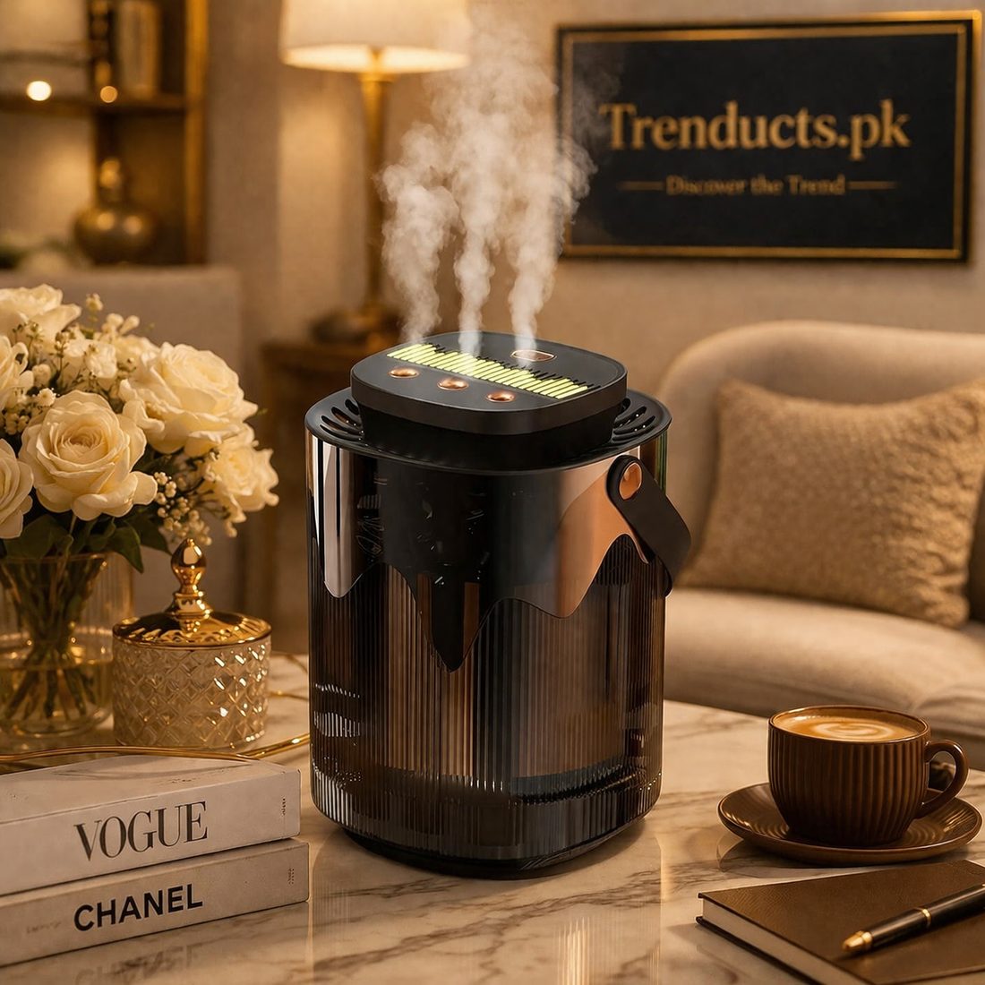 Triple-Nozzle High-Capacity Ambient Humidifier